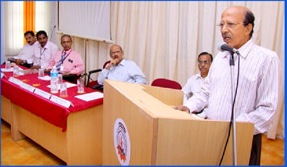 Monsoon Management mela is being inaugurated by Mr. T.T Thomas, Former CMD, FACT, AIMA Member, Board of Governors IIM Kozhikode, Governing Council member, MCMAT.