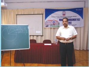 “Success in life is based on several factors such as knowledge, ability and hard work, but it is mainly based on attitude” by Mr. Somasekharan A.N, Former General Manager, Madurai Coats.